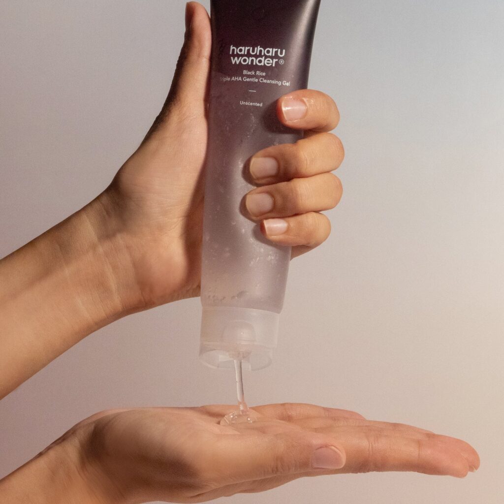BLACK RICE triple AHA gentle cleansing gel unscented 100ml