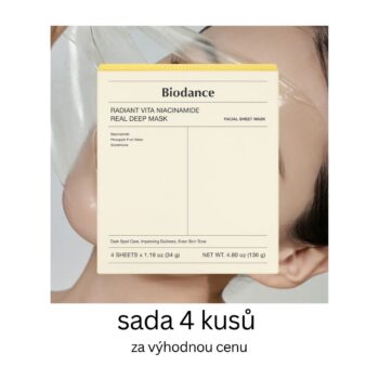 Biodance Radiant Vita Niacinamide Real Deep Mask - 4 kusy