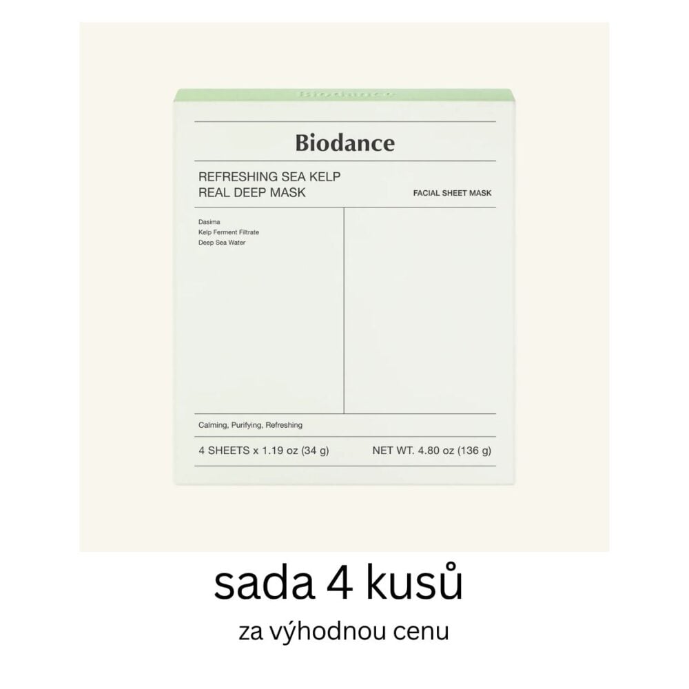 Biodance Refreshing Sea Kelp Real Deep Mask - 4 kusy